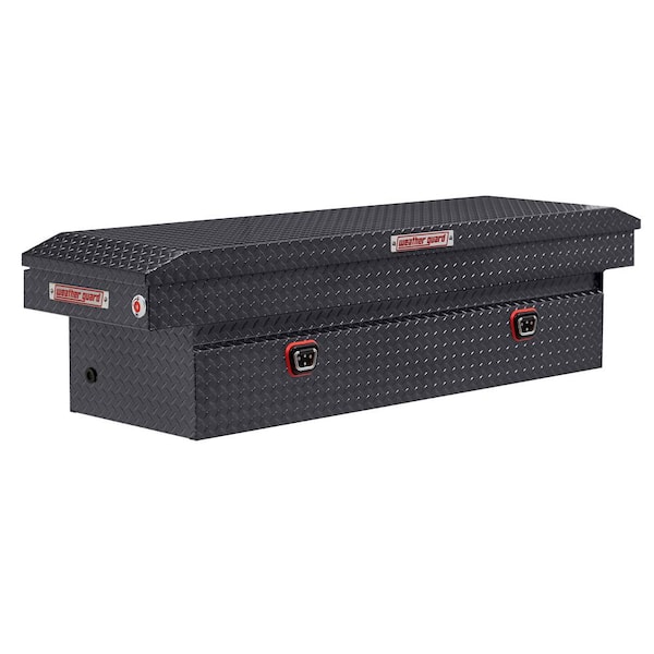 Weather Guard 72 in. Gray Aluminum Full Size Crossover Truck Tool Box