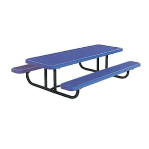 8 ft. Diamond Blue Commercial Park Preschool Portable Rectangular Table