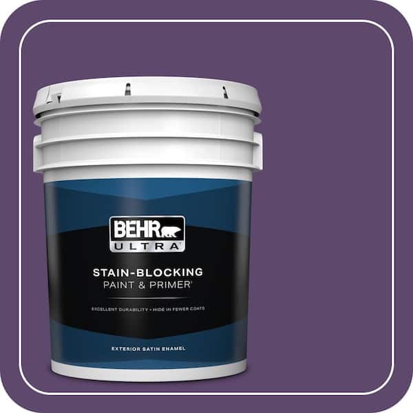 BEHR ULTRA 5 gal. #S-G-660 Wild Grapes Satin Enamel Exterior Paint & Primer