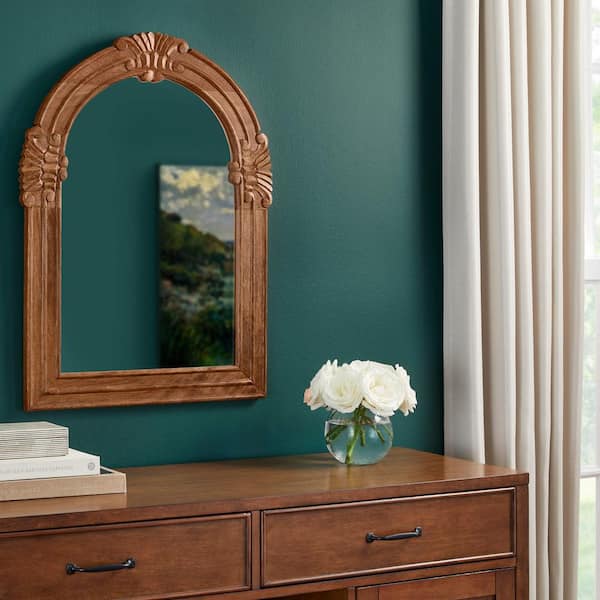 Home Decorators Collection Medium Classic Arched Wood Framed Mirror (24 in. W x 32 in. H)