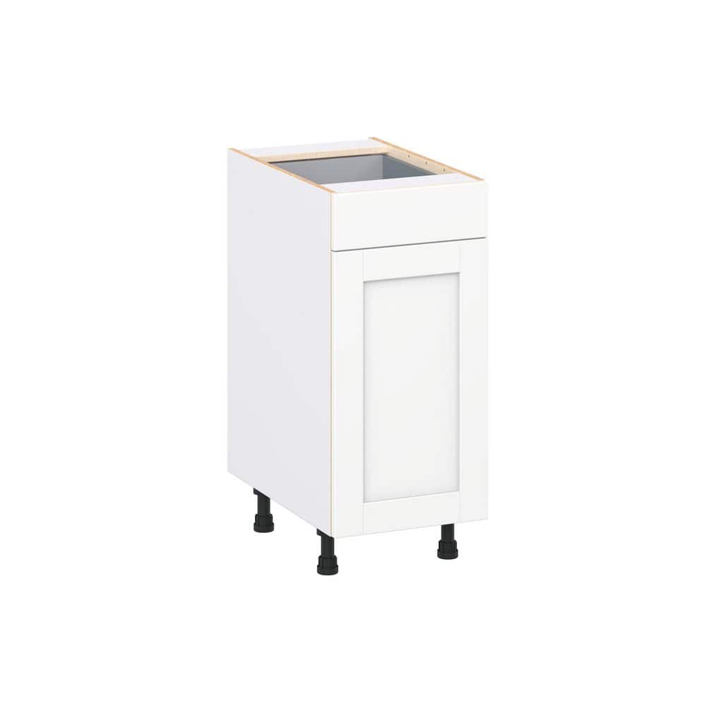 Milton 15 in. W x 24 in. D x 34.5 in. H Assembled Shaker Trash Can Kitchen Cabinet in Bright White price history on PriceWatchPro