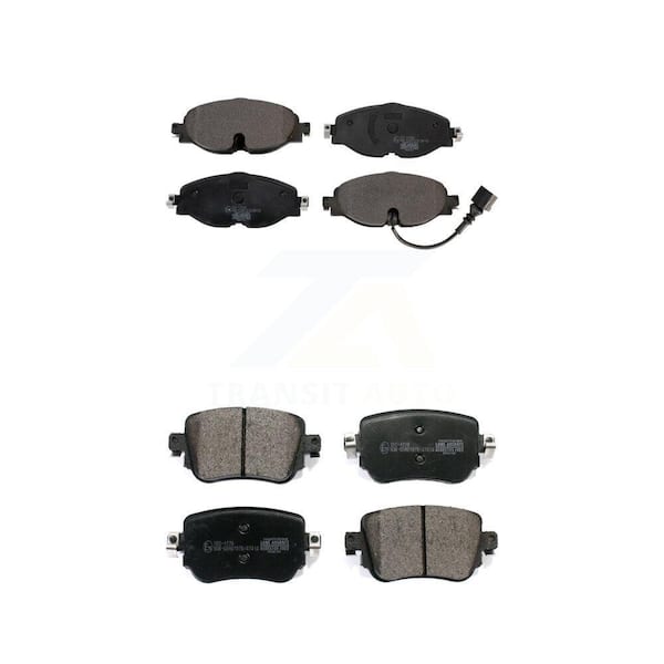 TEC Front Rear Ceramic Brake Pads Kit For Volkswagen GTI Golf SportWagen Alltrack Passat KTC-100530
