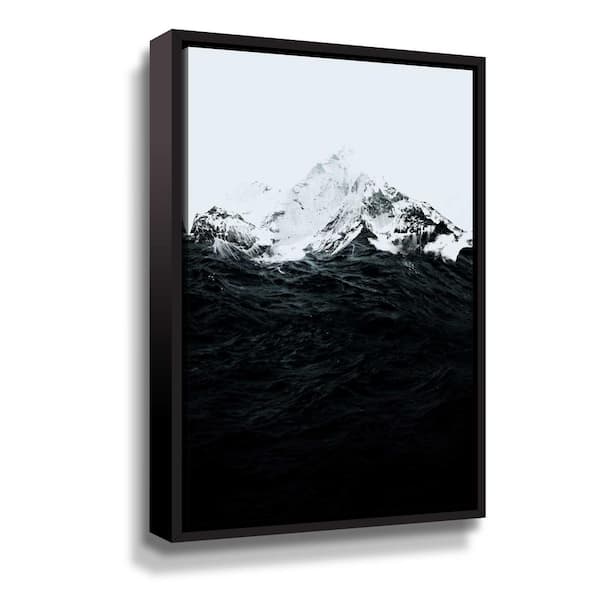 ArtWall 'Those waves were like mountains' by Robert Farkas Framed Canvas Wall Art