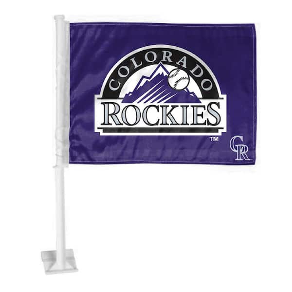 FANMATS MLB - Colorado Rockies Car Flag Large 1-Piece 11 in. x 14 in.