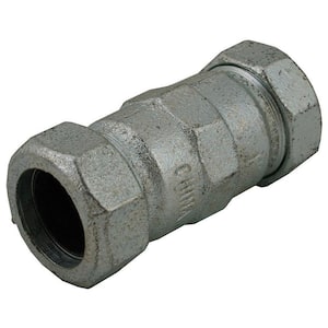 1 in. IPS Malleable Iron Compression Coupling, Long Pattern (3-7/8 in. Body Length) for IPS and Schedule 40 Pipe Repair