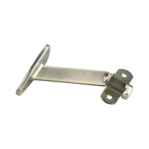 4-1/16 in. (103 mm) Antique Brass Heavy-Duty Aluminum Handrail Bracket for Flat Bottom Handrail with Adjustable Angle