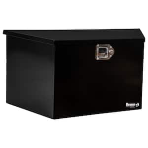 16.38 in. x 15 in. x 35.25 in. Gloss Black Steel Trailer Tongue Truck Tool Box