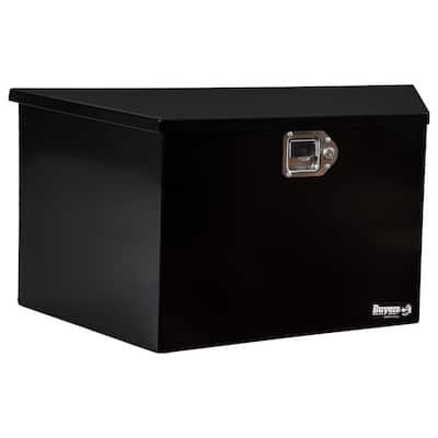 16.38 in. x 15 in. x 35.25 in. Gloss Black Steel Trailer Tongue Truck Tool Box