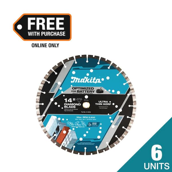 14 in. Thin Kerf Diamond Blade, Segmented (6 Blades)
