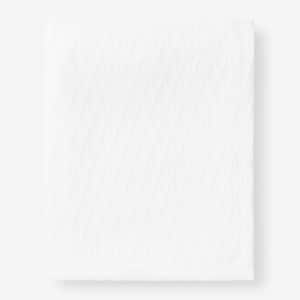Cotton Rayon Made From Bamboo White Full Woven Blanket