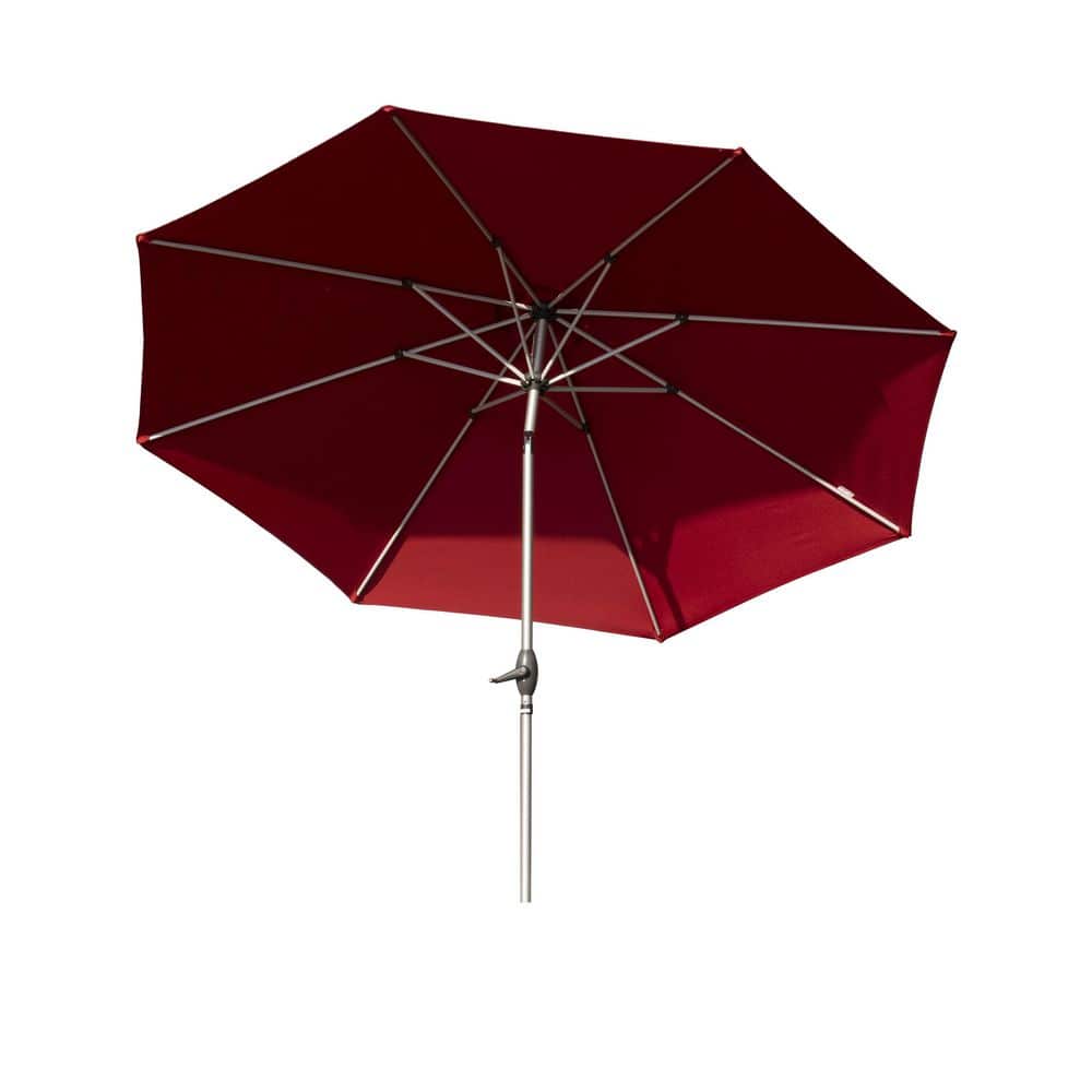 10 ft. Metal Market Tilt Patio Umbrella in Brick Red price history on PriceWatchPro