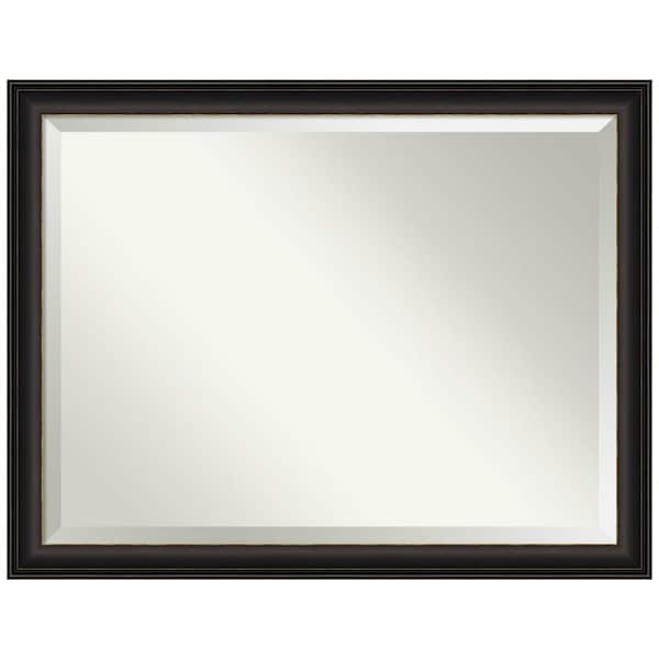 Medium Rectangle Trio Oil Rubbed Bronze Beveled Glass Casual Mirror (34.5 in. H x 44.5 in. W)