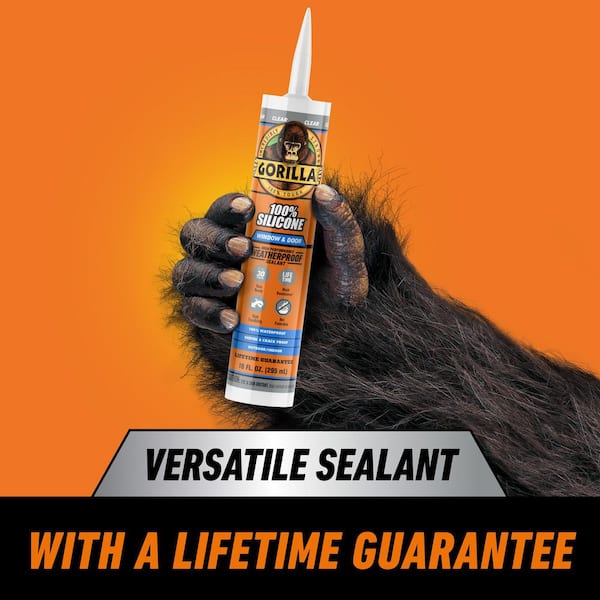 10oz Clear Window and Door Silicone Sealant (12-pack)