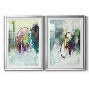 Moving On I by Wexford Homes 2 Pieces Framed Abstract Paper Art Print 30.5 in. x 42.5 in. . .