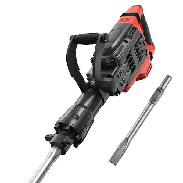 Demolition Jack Hammer, 29. 72in. x 6. 5in. with 3500W Jack Hammer Concrete Breaker, 2pcs Chisel with Gloves and 360°C