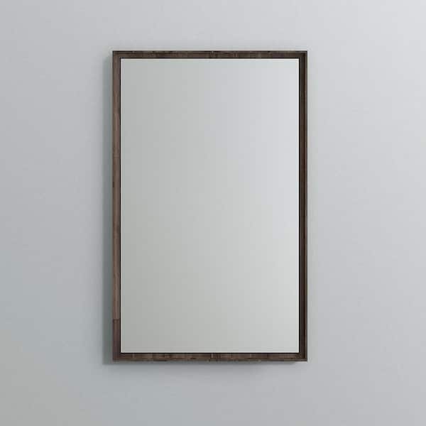 Formosa 20 in. W x 32 in. H Framed Rectangular Bathroom Vanity Mirror in Acacia