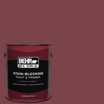 1 gal. #PPU1-13 Spiced Wine Flat Exterior Paint & Primer