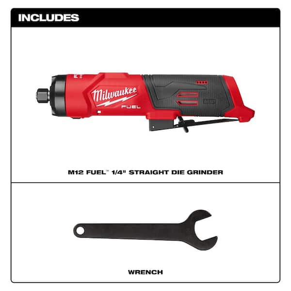 M12 FUEL 12V Lithium-Ion Brushless Cordless 1/4 in. Straight Die Grinder (Tool Only)