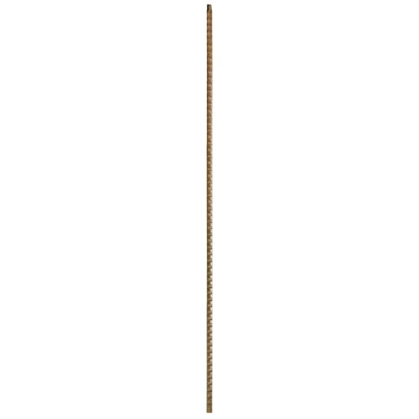 WM Coffman 44 in. x 9/16 in. Oil Rubbed Bronze Hammered Plain Gothic Hollow Iron Baluster