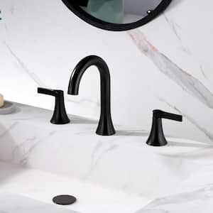 Contemporary 8 in. Widespread 2-Handle Bathroom Faucet in Oil Rubbed Bronze