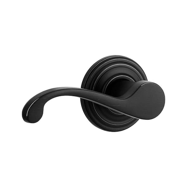 Kwikset Commonwealth Iron Black Passage Hall/Closet Door Lever