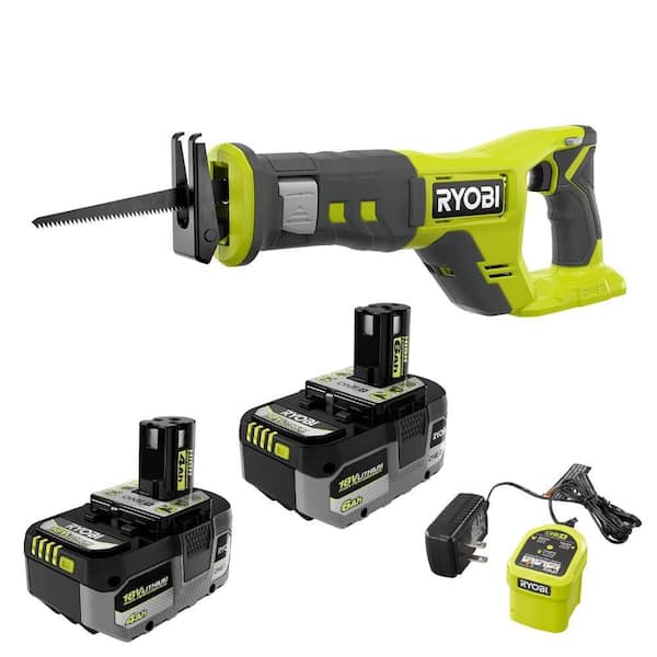 ONE+ 18V Lithium-Ion HIGH PERFORMANCE Kit w/ 4 Ah Battery, 6 Ah Battery, Charger, & FREE ONE+ Cordless Reciprocating Saw