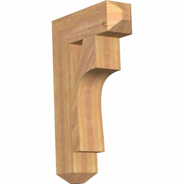 Ekena Millwork 5.5 in. x 32 in. x 20 in. Western Red Cedar Westlake Craftsman Smooth Bracket