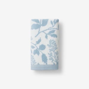 Blue Company Cotton Wildflower Jacquard Light Hand Towel