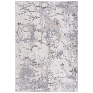 Eternal Ivory/Gray 4 ft. x 6 ft. Distressed Area Rug