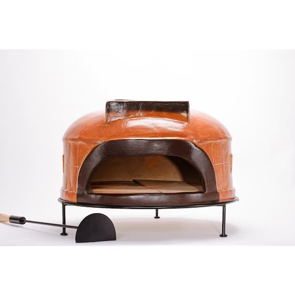 Evergreen Capri Talavera Tile Countertop Wood-Fired Outdoor Pizza Oven