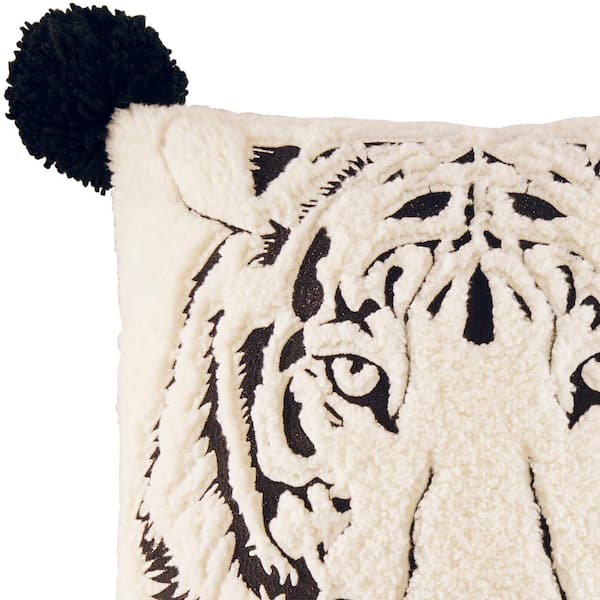 Tiger Throw Pillow, Animal Pillow, Art Pillow, Black White Pillow, Bea –  georgemillerart