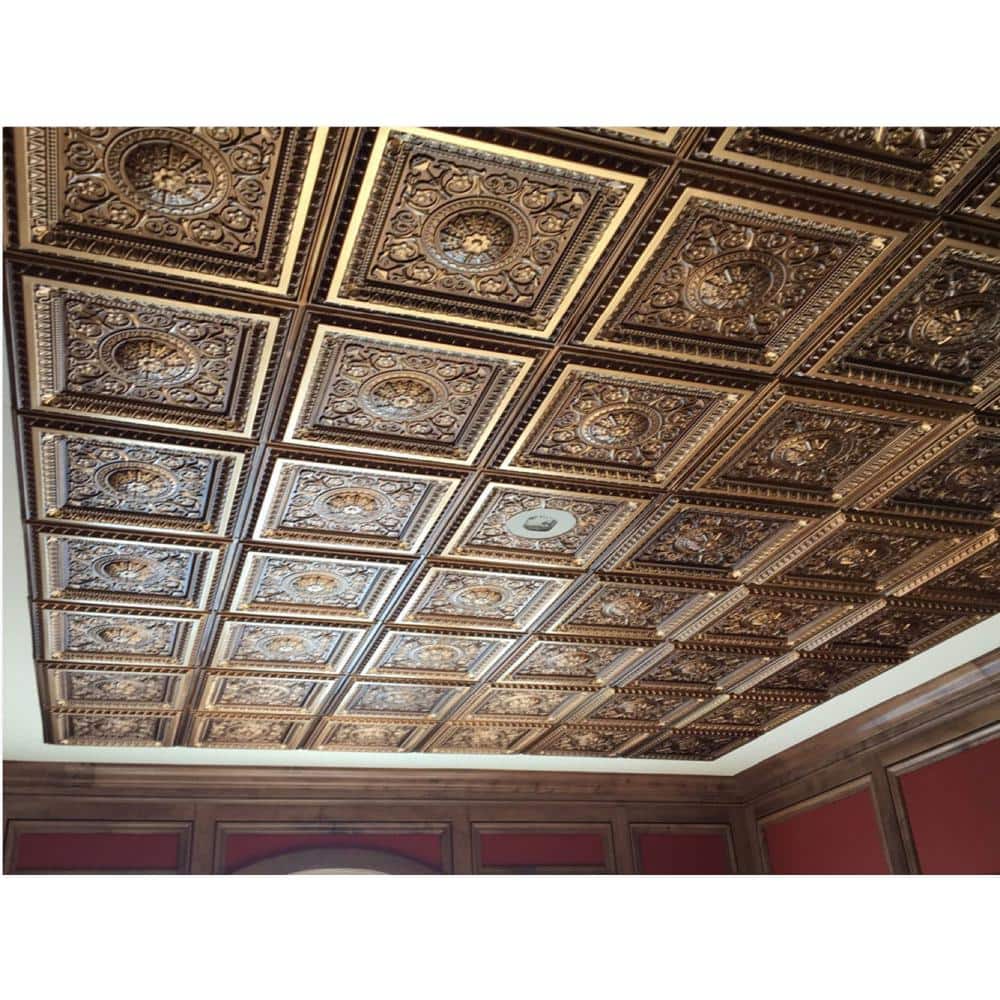 La Scala White Matte PVC 2' x 2' Ceiling Tile Pack