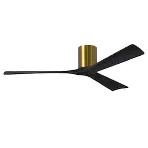 Irene-3H 60 in. Indoor/Outdoor Brushed Brass Ceiling Fan