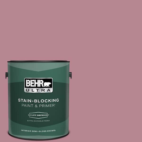 BEHR ULTRA 1 gal. #BIC-19 Berry Blush Extra Durable Semi-Gloss Enamel Interior Paint & Primer