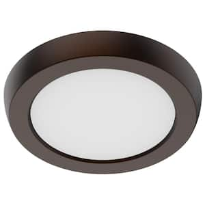 Blink Performer 5 in. Bronze Selectable CCT Color Changing LED Round Ceiling Flush Mount Light Fixture