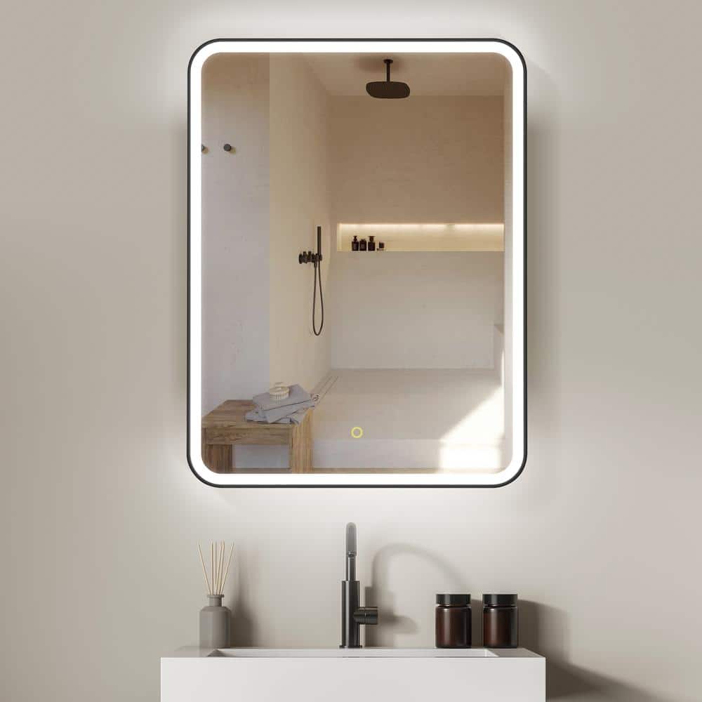 Ostaria 24 in. W x 32 in. H Rectangular Aluminum Medicine Cabinet with Mirror price history on PriceWatchPro