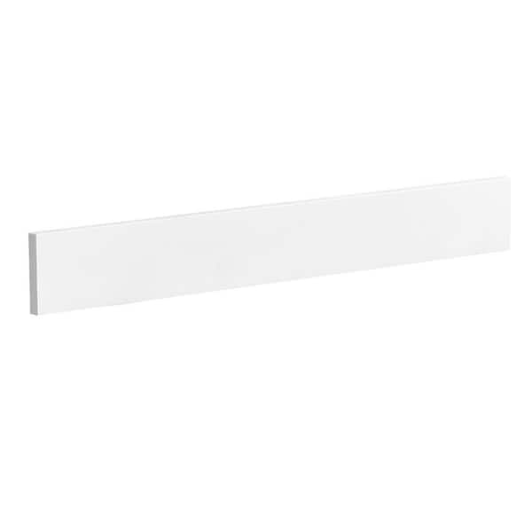 30 in. x 4 in. D Quartz Bath Vanity Top Back-Splash in Pure White