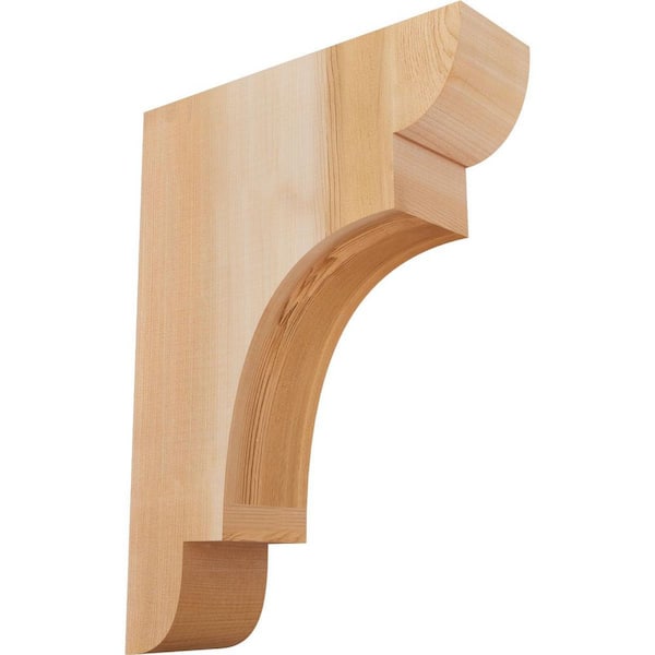 Ekena Millwork 3-1/2 in. x 12 in. x 16 in. Western Red Cedar New Brighton Smooth Corbel