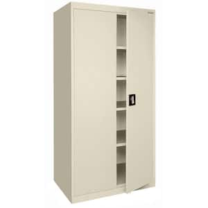 Elite Series Steel Freestanding Garage Cabinet in Putty (36 in. W x 72 in. H x 18 in. D)