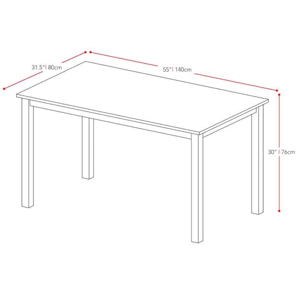 corliving atwood cappuccino stained dining bench