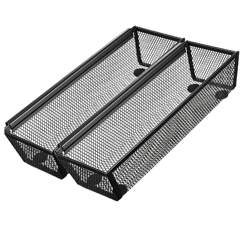 9 in. x 3 in. x 2 in. Mesh Drawer Organizer for Kitchen Utensils, Cosmetic, Flatware and Pen, Black (2-Pack) price history on PriceWatchPro