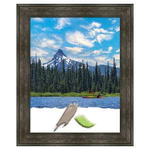 Size 22 in. x 28 in. Rail Rustic Char Picture Frame Opening