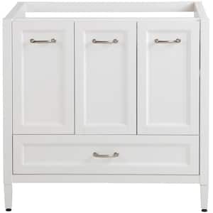 Claxby 36 in. W x 34 in. H x 21 in. D Bath Vanity Cabinet Only in White