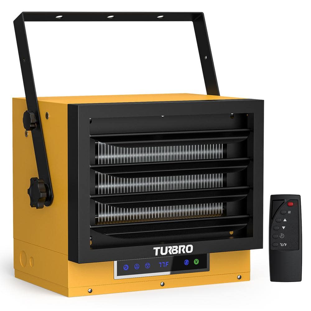 TURBRO 7500W Electric Garage Heater, 240V Hard Wired Ceiling Mounted ...