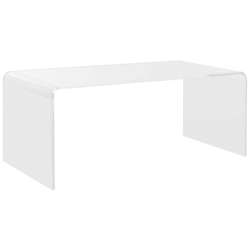 Addis 35'' Clear Acrylic Rectangular Coffee Table