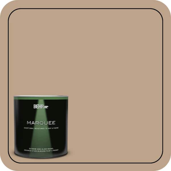 BEHR MARQUEE 1 qt. #N260-4 Merino Semi-Gloss Enamel Exterior Paint & Primer