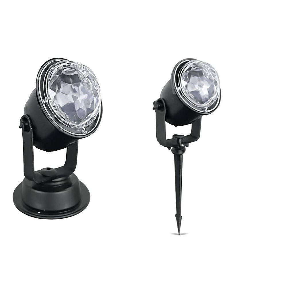 600-Lumen Christmas Outdoor Projector Lights-15-Colors Water Wave Ocean Effect, Black Integrated LED Floodlight price history on PriceWatchPro