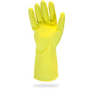 Yellow LXL Latex Reusable Gloves (5-Pairs)