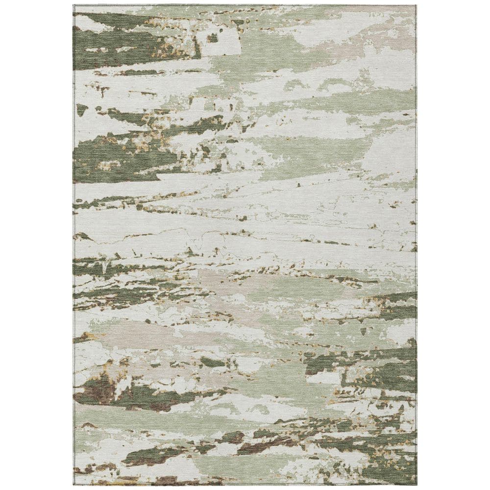 Chantille Machine Washable Indoor/Outdoor Abstract ACN2757 Celery 3 ft. x 5 ft. Area Rug price history on PriceWatchPro