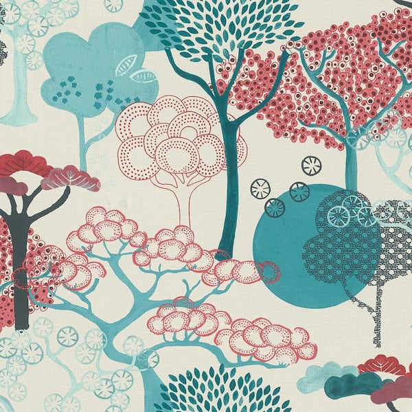 Advantage Misaki Red Trees Wallpaper